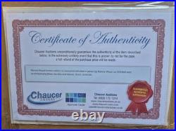 Ronnie Wood Limited Edition Framed Memorabilia Signed. With Certificate