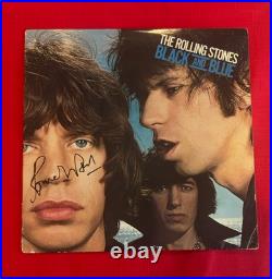Ronnie Wood ROLLING STONES Black And Blue Vinyl Album Signed Autographed JSA