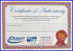 Ronnie Wood Rolling Stones Guitarist, (12'x8' inch) Hand Signed Card & AFTAL COA