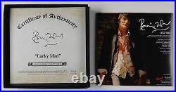 Ronnie Wood Rolling Stones Lucky Man 7 Signed Autograph Lithograph JSA PSA