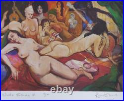 Ronnie Wood Rolling Stones Nude Study VI Collectors Series Hand Signed