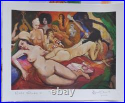 Ronnie Wood Rolling Stones Nude Study VI Collectors Series Hand Signed