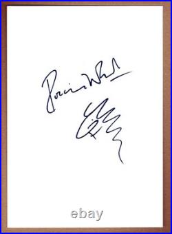 Ronnie Wood Rolling Stones, Original Signed sketch doodle autograph drawing