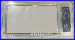 Ronnie Wood Rolling Stones Signed 4x6 Cut Nice Red Ink Autograph PSA/DNA