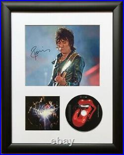 Ronnie Wood / Rolling Stones / Signed Photo / Autograph / Framed / COA
