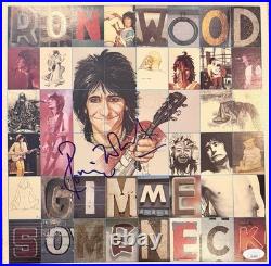 Ronnie Wood Rolling Stones Signed Solo Record WithVinyl NICE Autograph JSA