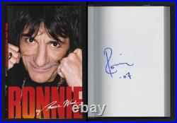 Ronnie Wood SIGNED AUTOGRAPHED Ronnie HC Autobiography Rolling Stones 1st Ed Pr