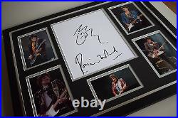 Ronnie Wood SIGNED FRAMED Photo Autograph Huge display Rolling Stones ART COA