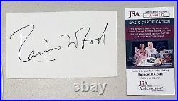 Ronnie Wood Signed Autographed 4 x 6.5 Card JSA Cert Rolling Stones