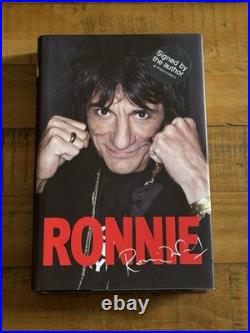 Ronnie Wood Signed HB 1st Edition Book & Doodle Rolling Stones