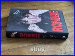 Ronnie Wood Signed HB 1st Edition Book & Doodle Rolling Stones