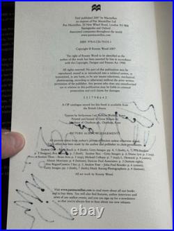 Ronnie Wood Signed HB 1st Edition Book & Doodle Rolling Stones