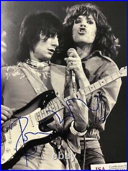 Ronnie Wood Signed Photo 11x14 JSA Mick Jagger Autograph Vintage Rolling Stones