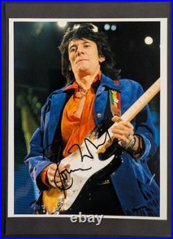 Ronnie Wood Signed Photo Rolling Stones, Faces, Jeff Beck Group