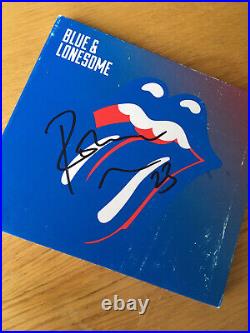 Ronnie Wood Signed Rolling Stones Blue And Lonesome CD Cover