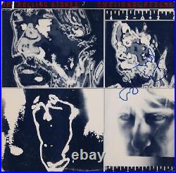 Ronnie Wood The Rolling Stones Autographed Emotional Rescue Album Cover BAS