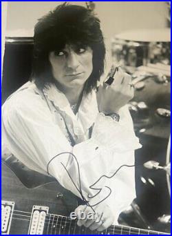 Ronnie wood signed rolling stones and faces this 12x8photo