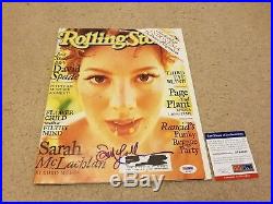 SARAH MCLACHLAN signed autograph Rolling Stone Magazine PSA