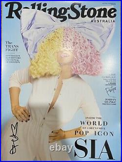SIA HAND SIGNED AUTOGRAPH ROLLING STONE 11x17 A3 POSTER PHOTO POP SUPERSTAR RARE
