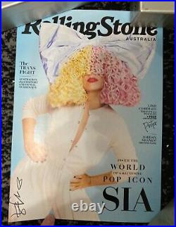 SIA SIGNED AUTOGRAPH ROLLING STONE 11x17 POSTER PHOTO PRINT VERY RARE