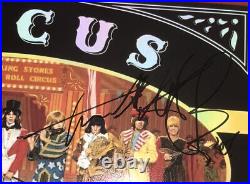 SIGNED CHARLIE WATTS IAN ANDERSON ROLLING STONES 12x12 ROCK AND ROLL CIRCUS