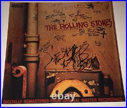 SIGNED CHARLIE WATTS THE ROLLING STONES 12x12 BEGGARS BANQUET PHOTO RARE JAGGER