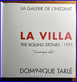 SIGNED Limited Dominique Tarle La Villa The Rolling Stones 1971 in FRENCH