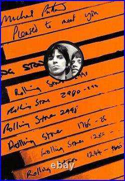 SIGNED Michael Putland PLEASED TO MEET YOU Rolling Stones 1999 Boxed Ltd Ed