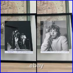 SIGNED PAIR Rolling Stones photographs (Framed)