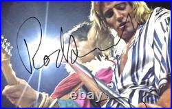 SIGNED ROD STEWART RONNIE WOOD 11x14 PHOTO RARE FACES THE ROLLING STONES