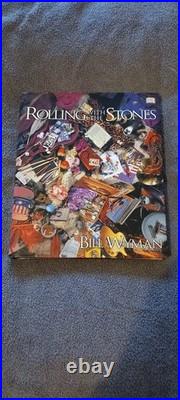 SIGNED Rolling with the Stones book by hand signed by Bill Wyman/Richard Havers