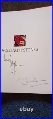SIGNED Rolling with the Stones book by hand signed by Bill Wyman/Richard Havers
