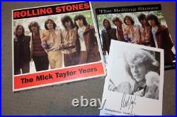 SIGNED! The MICK TAYLOR YEARS-Rolling Stones Import Box Set/Book-Taylor autograp