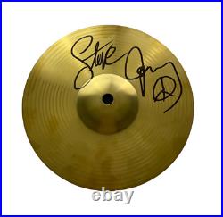STEVE JORDAN SIGNED AUTOGRAPH DRUM CYMBAL THE ROLLING STONES DRUMMER With JSA