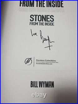 Signed AUTO Bill Wyman ROLLING STONES From The Inside Rare & Unseen Images Book