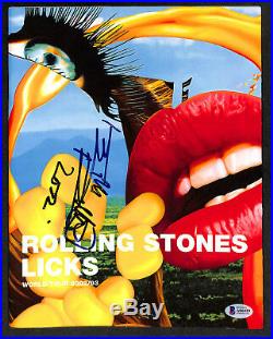 Signed Autographed Keith Richards Rolling Stones Licks Tour Program Beckett Bas