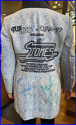 Signed Autographed ROLLING STONES 1978 Tour Jacket Mick Jagger Keith Richards