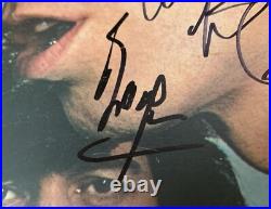 Signed Charlie Watts Bill Wyman Ronnie Wood Black And Blue Vinyl Rolling Stones