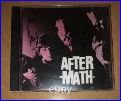 Signed Charlie Watts Bill Wyman The Rolling Stones Aftermath CD Rare Authentic