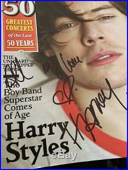 Signed Harry Styles Magazine Rolling Stone Autograph One Direction