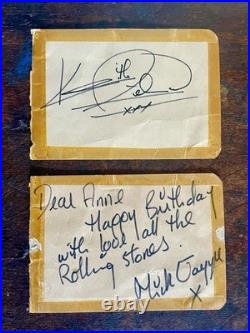 Signed Love All THE ROLLING STONES autographs Brian Mick Keith Charlie Bill 1964