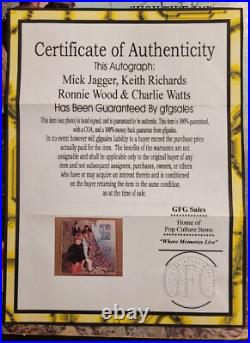 Signed Rolling Stones Album-Mic Jagger, Keith Richards, -Etc BIG HITS COA