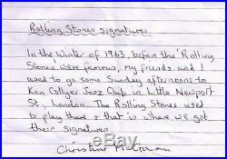 Signed Rolling Stones Partial Set From Late 1963 Autograph Book Page Beatles Era