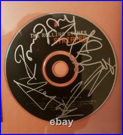 Signed Rolling Stones Stripped CD Framed Signed Rolling Stones Stripped CD Framed