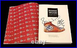 Signed Ronnie Wood Artist Book Rare With Added Doodle The Rolling Stones Signed Ronnie Wood Artist Book Rare With Added Doodle The Rolling Stones