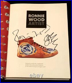 Signed Ronnie Wood Artist Book Rare With Added Doodle The Rolling Stones Signed Ronnie Wood Artist Book Rare With Added Doodle The Rolling Stones