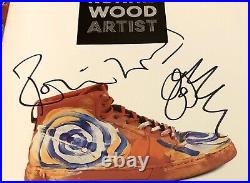 Signed Ronnie Wood Artist Book Rare With Added Doodle The Rolling Stones Signed Ronnie Wood Artist Book Rare With Added Doodle The Rolling Stones