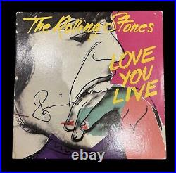 Signed Ronnie Wood The Rolling Stone Love You Live Vinyl Rare Jagger Richards