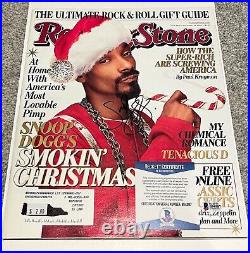 Signed Snoop Dogg Rolling Stone Magazine Coa