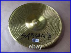 Signed Steve Jordan Rolling Stones Autographed 10 Splash Cymbal Beckett BAS COA